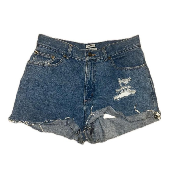 L.L. Bean Distressed Jean Short - Picture 2 of 7